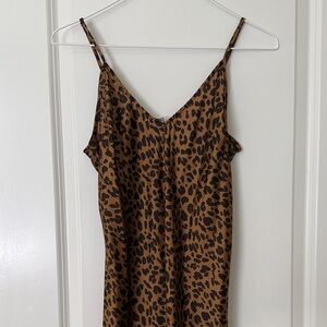 a new day Leopard Print Dress - Brown and Black